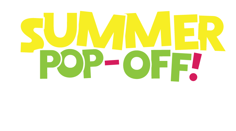 Summer Pop Off Logo White